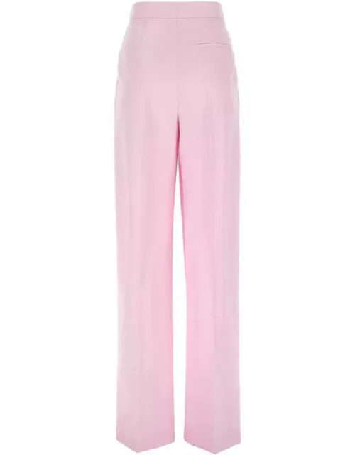 Alexander McQueen Pastel Pink Wool Pant