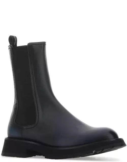 Alexander McQueen Two-tone Leather Ankle Boot