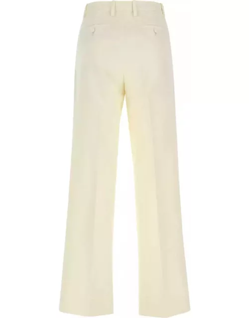 Gucci Embroidered Cotton Blend Wide-leg Pant