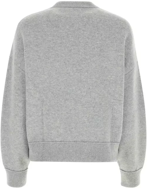 Bottega Veneta Melange Grey Cashmere Blend Sweater