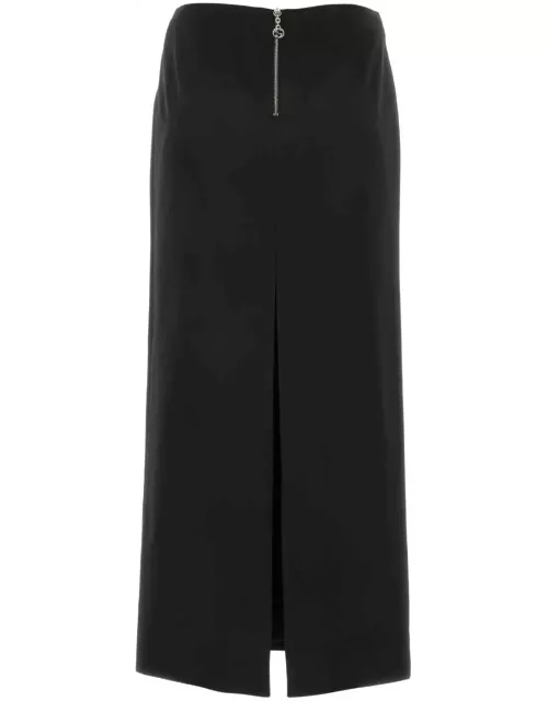 Gucci Black Satin Skirt