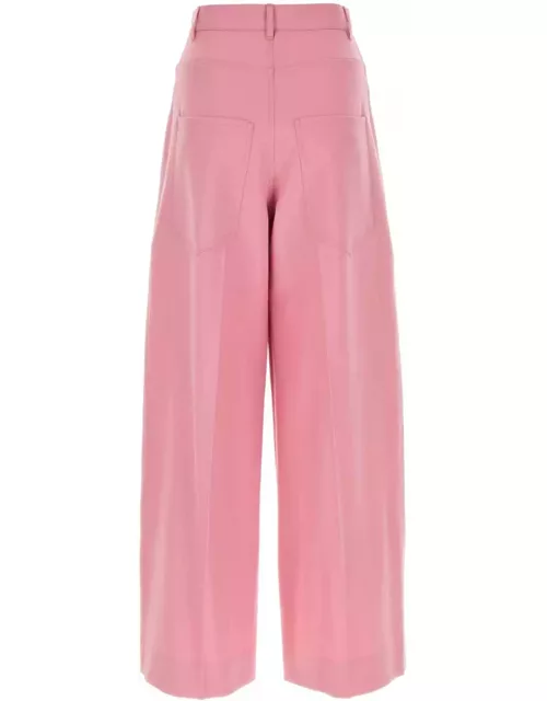 Gucci Pink Wool Wide-leg Pant