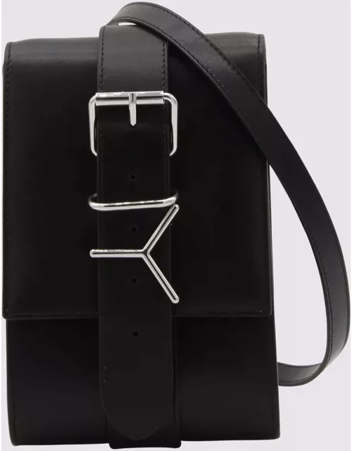Y/Project Black Leather Y Belt Pochette
