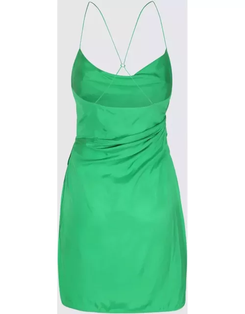 GAUGE81 Green Silk Mini Dres