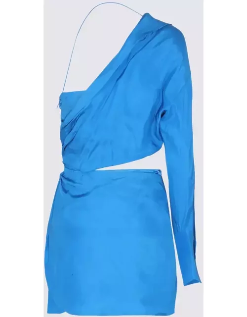 GAUGE81 Blue Silk Blend Dres