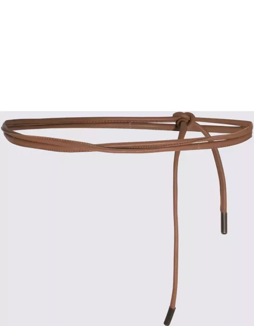 Federica Tosi Camel Brown Leather Belt