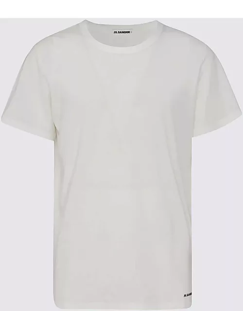 Jil Sander White Cotton T-shirt