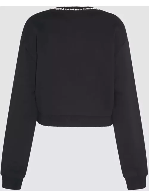 AREA Black Cotton Sweatshirt