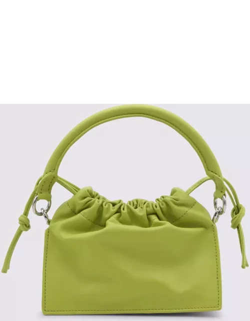 YUZEFI Green Leather Bom Shoulder Bag