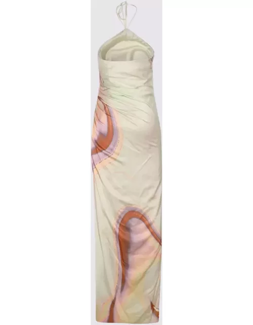 Simkhai Multicolour Nylon Mischa Marble Long Dres