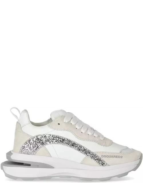 Dsquared2 Slash Glitter White Sneaker