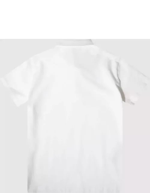 Il Gufo White Cotton Polo Shirt
