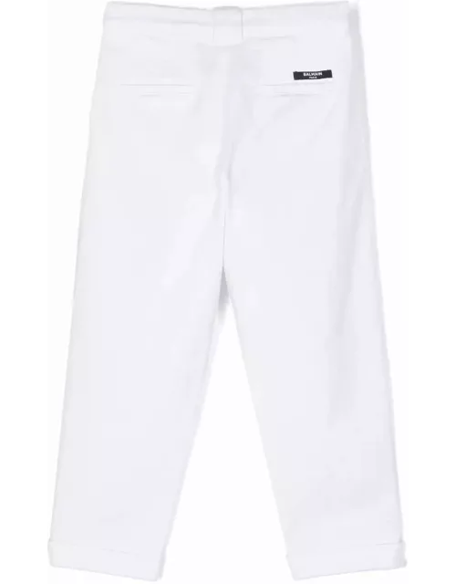 Balmain White Cotton Pant