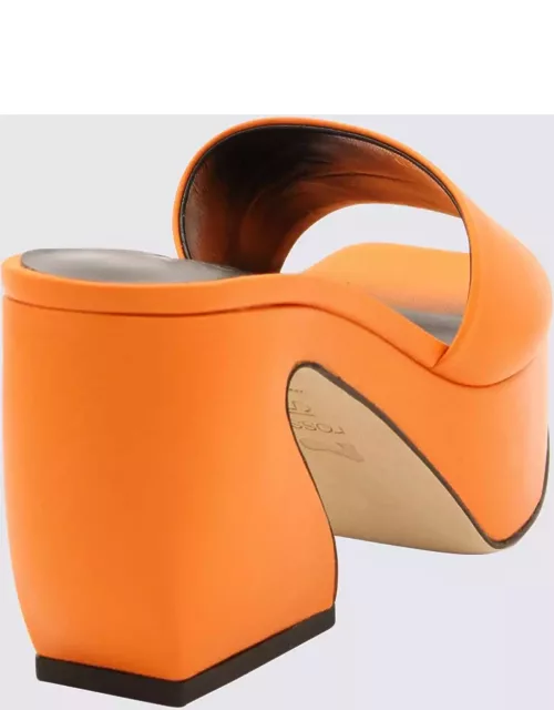 SI Rossi Flash Orange Leather Sandal