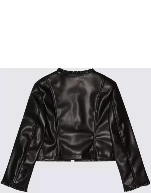 Chiara Ferragni Black Cotton Casual Jacket