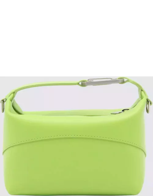 EÉRA Green Leather Moon Top Handle Bag