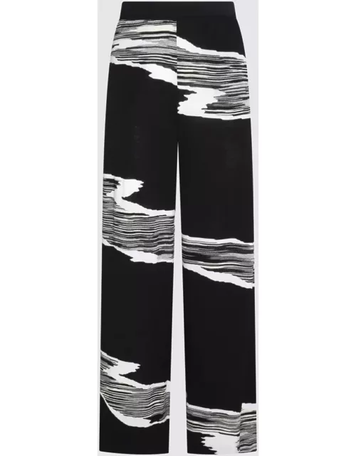 Missoni Black And White Wool Trouser