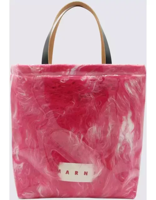 Marni Hot Pink Faux Fur Tote Bag