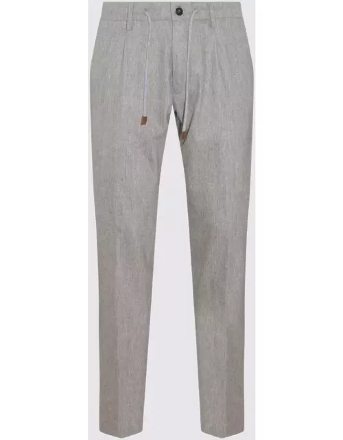 Eleventy Grey Wool Blend Trouser