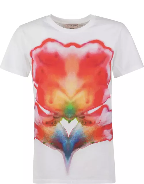Alexander McQueen Floral Print Regular T-shirt