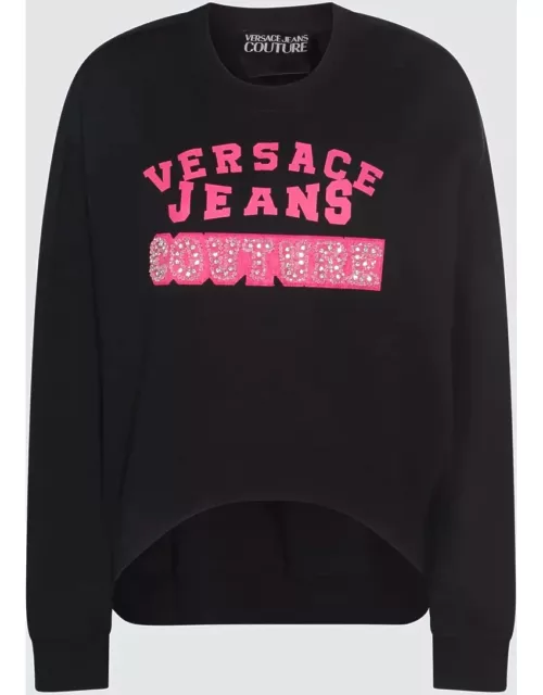 Versace Jeans Couture Black Cotton Sweatshirt