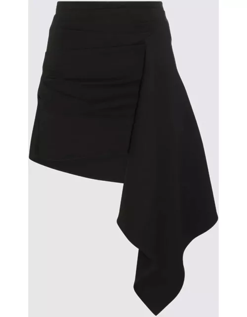 GAUGE81 Black Viscose Rivera Mini Skirt