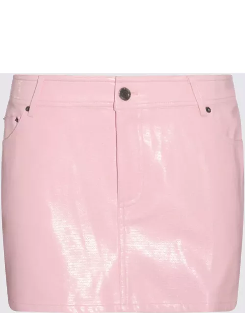 Rotate by Birger Christensen Pink Vynil Mini Skirt
