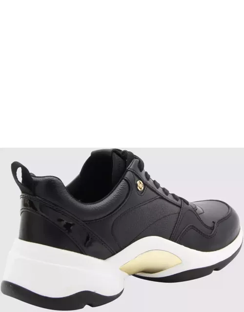 MICHAEL Michael Kors Black Leather Orion Trainer Sneaker