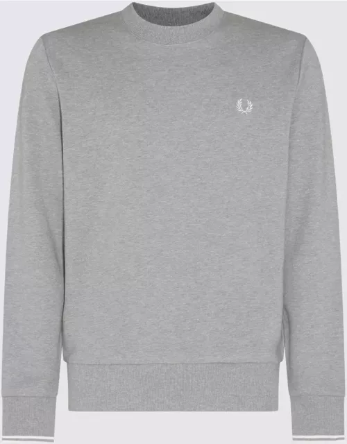 Fred Perry Grey Cotton Blend Sweatshirt
