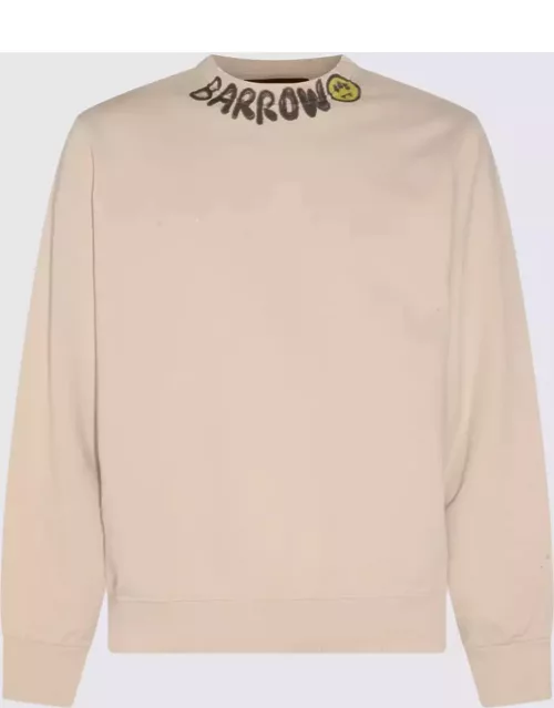 Barrow Turtledove Cotton Logo Sweatshirt
