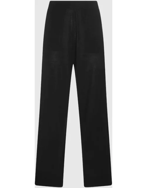 Allude Black Wool Pant