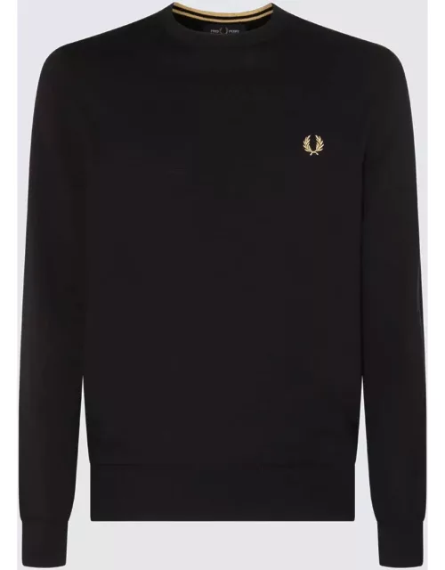 Fred Perry Black Cotton-wool Blend Jumper