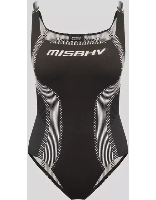 MISBHV Black And White Sport Active Wear Jumpsuit