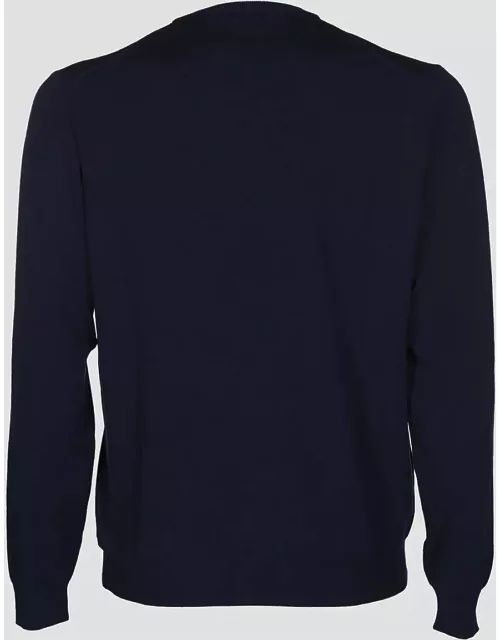 Zanone Blue Virgin Wool Sweater