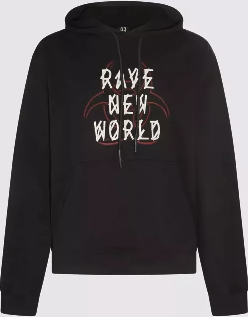 44 Label Group Black, White And Red Cotton Sweatshirt