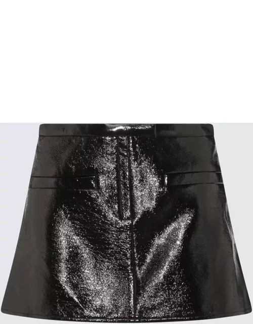 Courrèges Black Vynil Mini Skirt