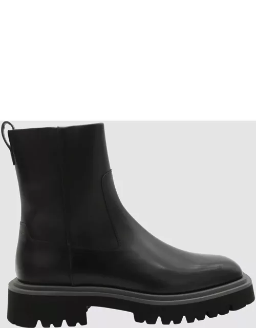 Ferragamo Black Leather Boot