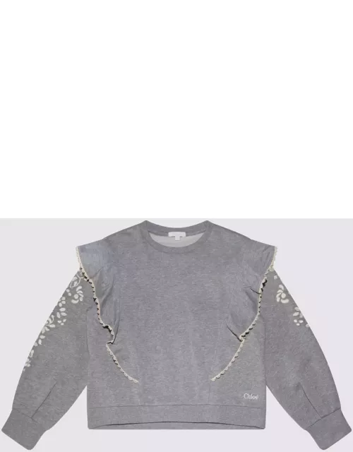 Chloé Grey Cotton Sweatshirt