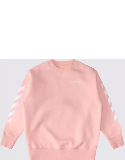 Off-White Pink Cotton Sweatshirt