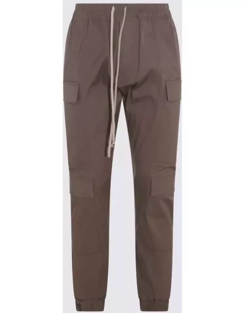 Rick Owens Mastodon Megacargo Pants In Grey Cotton