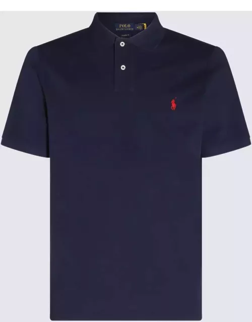 Polo Ralph Lauren Navy Blue Cotton Polo Shirt