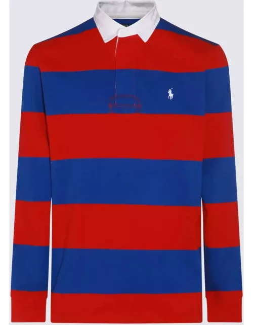Polo Ralph Lauren Red And Blue Cotton Polo Shirt