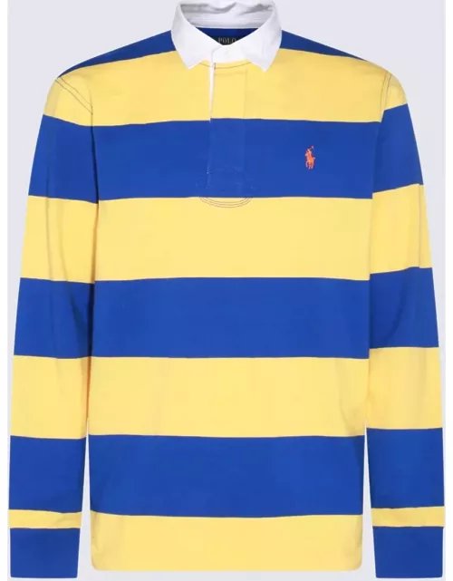 Polo Ralph Lauren Yellow And Blue Cotton Polo Shirt