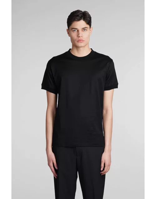 Tagliatore 0205 Keys T-shirt In Black Cotton