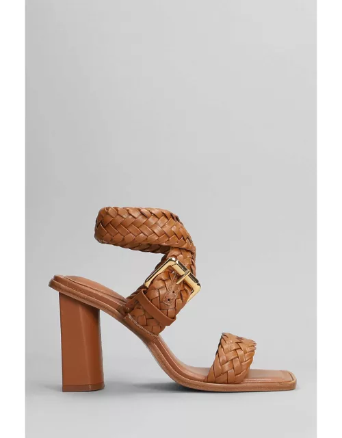 Schutz Sandals In Leather Color Leather