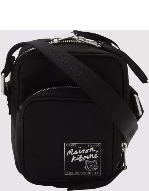 Maison Kitsuné Black Crossbody Bag