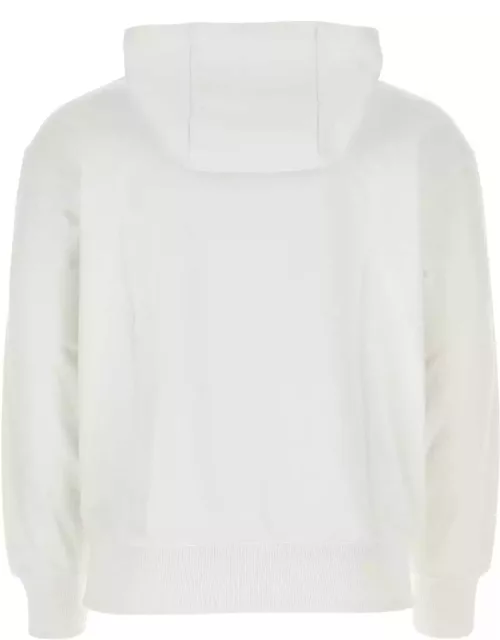 Hugo Boss White Cotton Sweatshirt