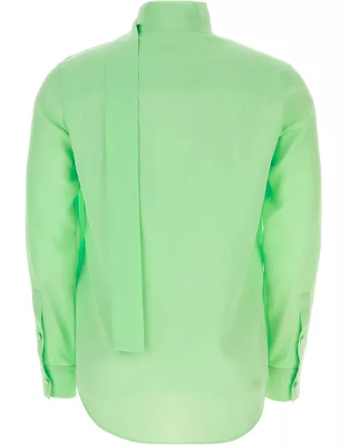 Valentino Garavani Fluo Green Silk Shirt