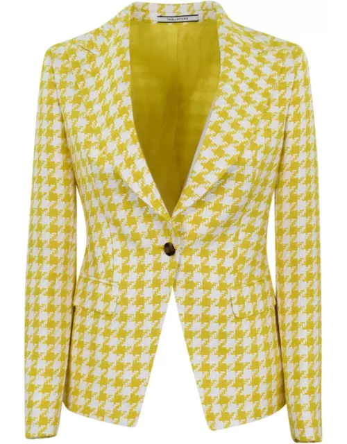 Tagliatore J-liz Yellow White Single-breasted Jacket