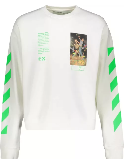 Off-White Printed Cotton Sweatshirt